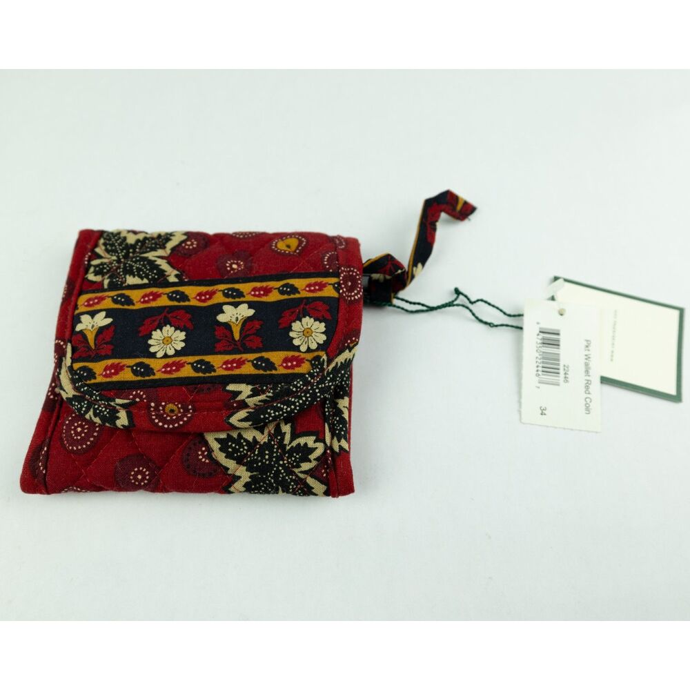 Vintage Vera Bradley "Red Coin" Trifold Style Wallet NWT - Retired 1999